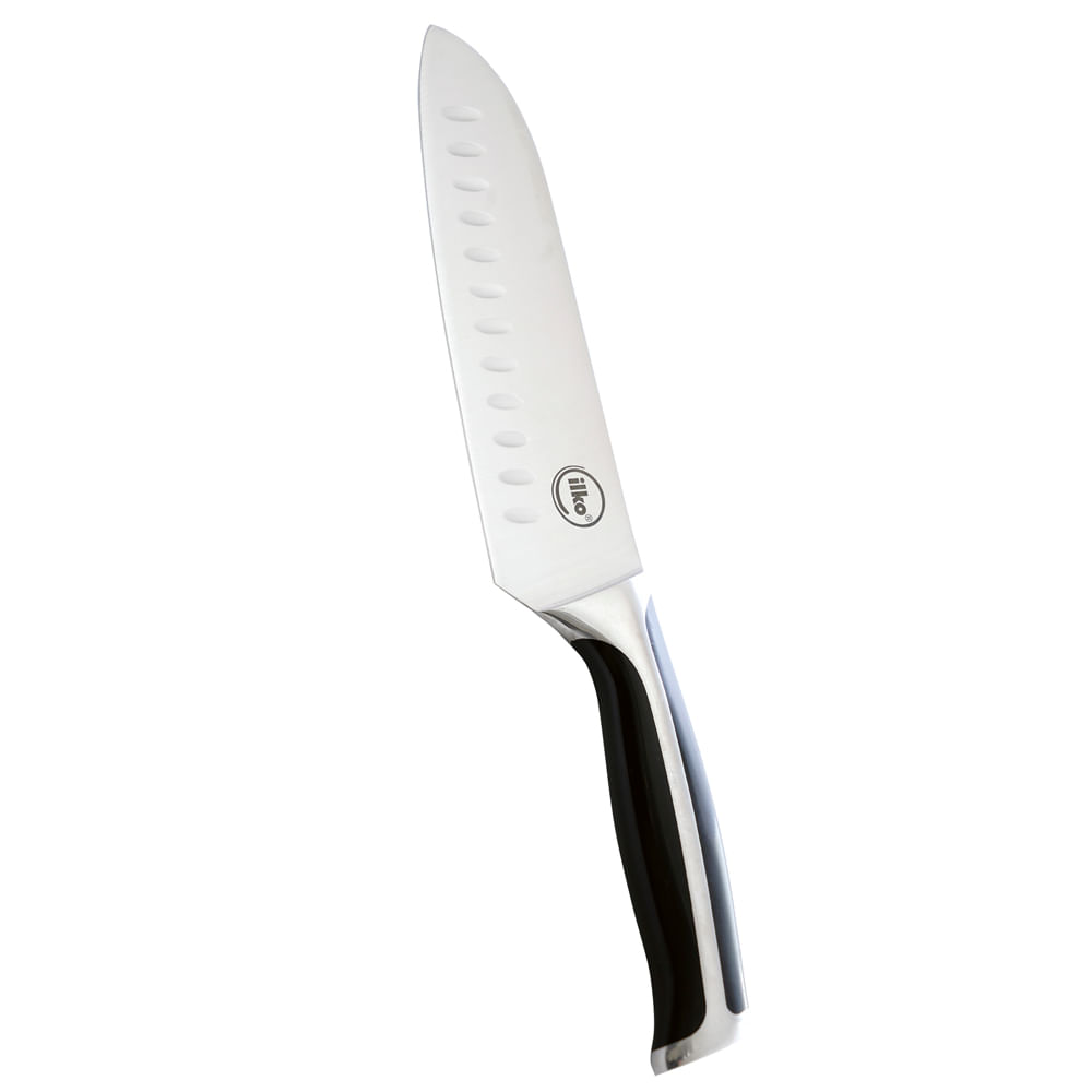 CUCHILLO SANTOKU 18 CM ACERO INOXIDABLE PLUS ILKO - cocinailko